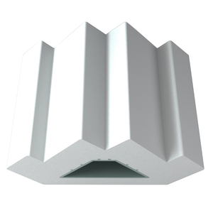 Obturador exportado de PVC con poste esquinero de componentes de plantaci&oacute;n de persiana de buena calidad