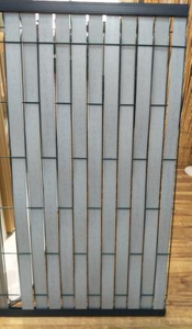 Latte en PVC imitation bois de 4,9 cm