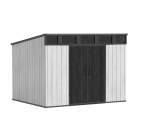REMISE PENT 10'x8'pi &agrave; l'ext&eacute;rieur