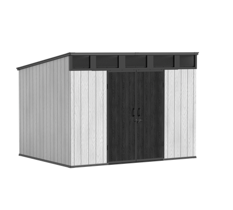 Hangar en plastique de 10 x 8 pieds avec &eacute;vents | Stockage ext&eacute;rieur en gros